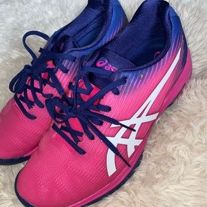ASICS running shoes.